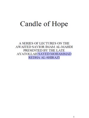 cover image of Candle of Hope
